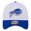 Bills New Era 2024 Training Camp 39THIRTY Flex Fit Hat In White & Blue - Front View