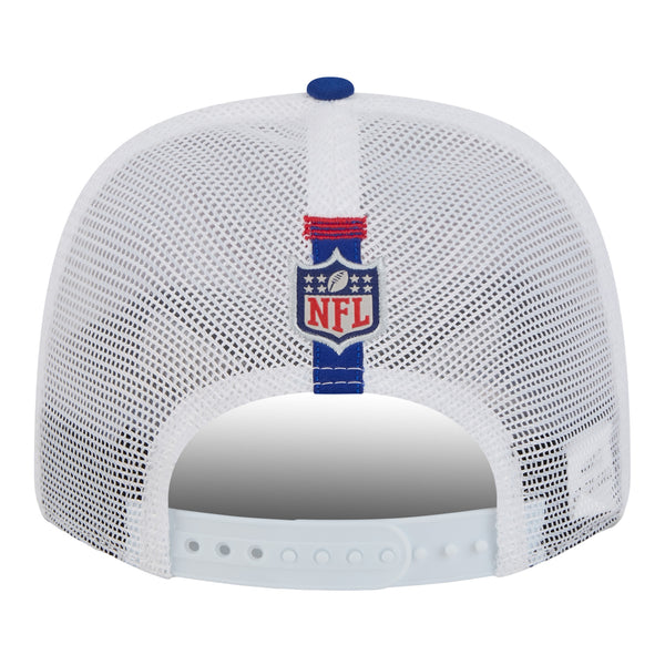 Bills New Era 2024 Training Camp 9SEVENTY Adjustable Hat In White & Blue - Back View
