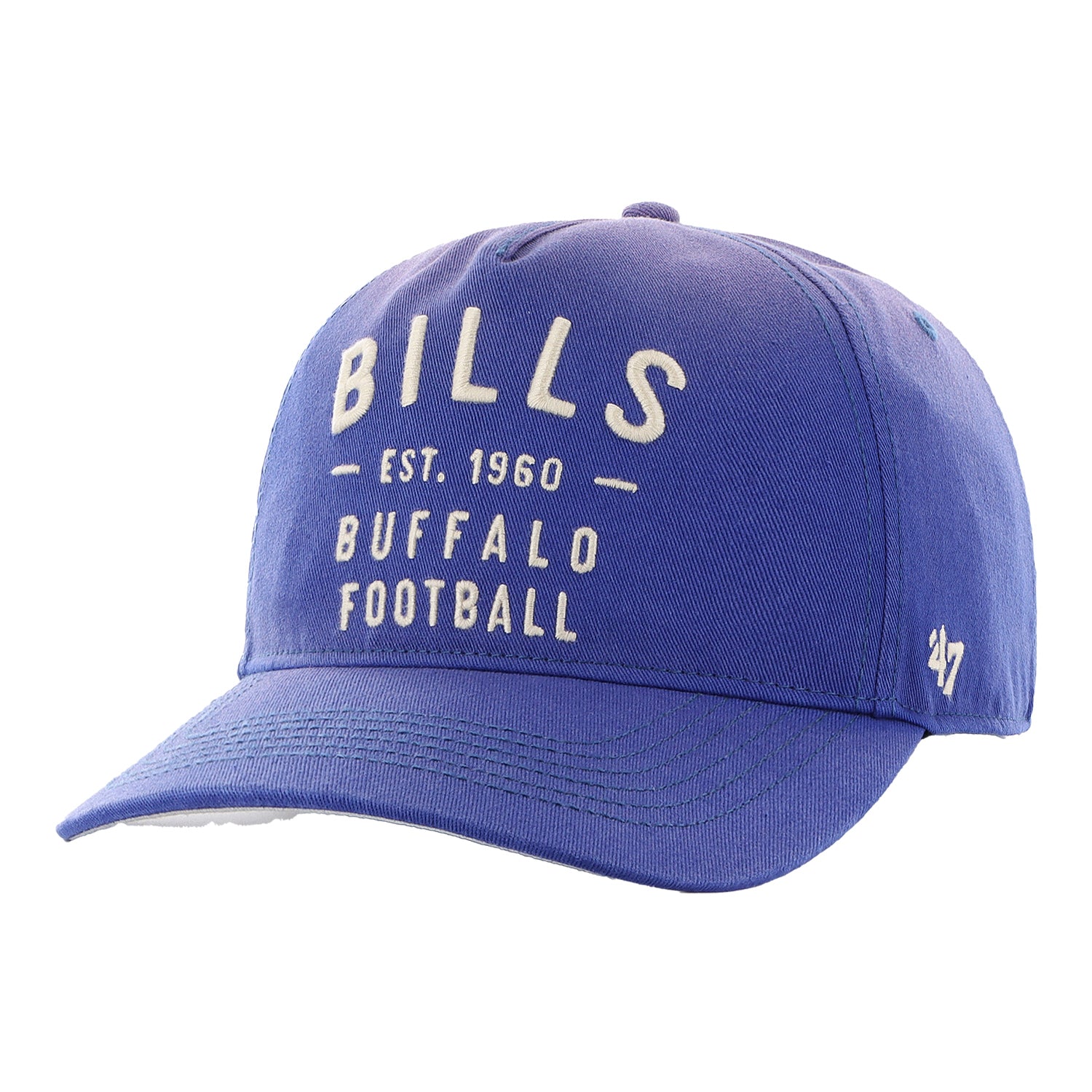 Buffalo Bills '47 Brand Hitch Dusted Hat In Blue - Front View