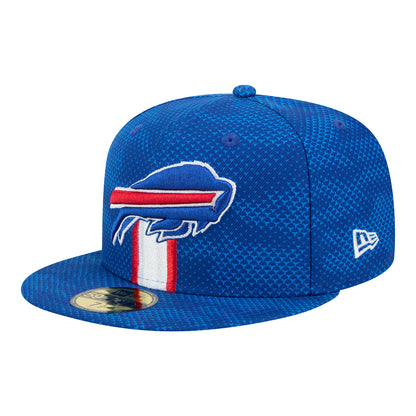 New Era Buffalo Bills 2024 Sideline 59FIFTY Hat In Blue - Front View