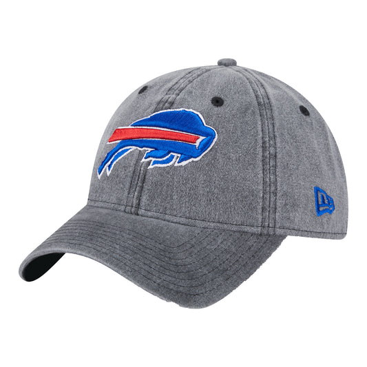 Bills New Era 9TWENTY Rugged Team Hat In Grey - Front View