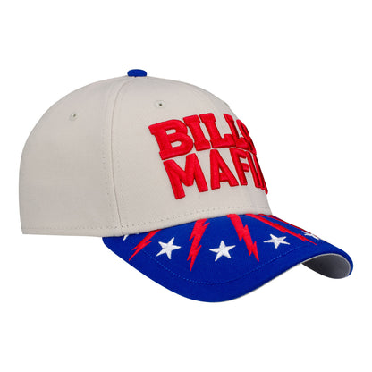 Bills New Era 39THIRTY Bills Mafia Flag Hat In Tan - Front Right View