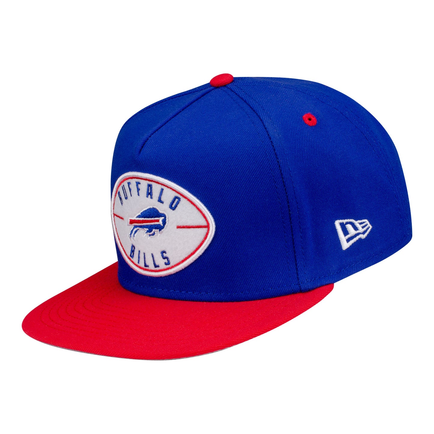 Bills New Era 9FIFTY Football Logo Hat In Blue - Front Left View