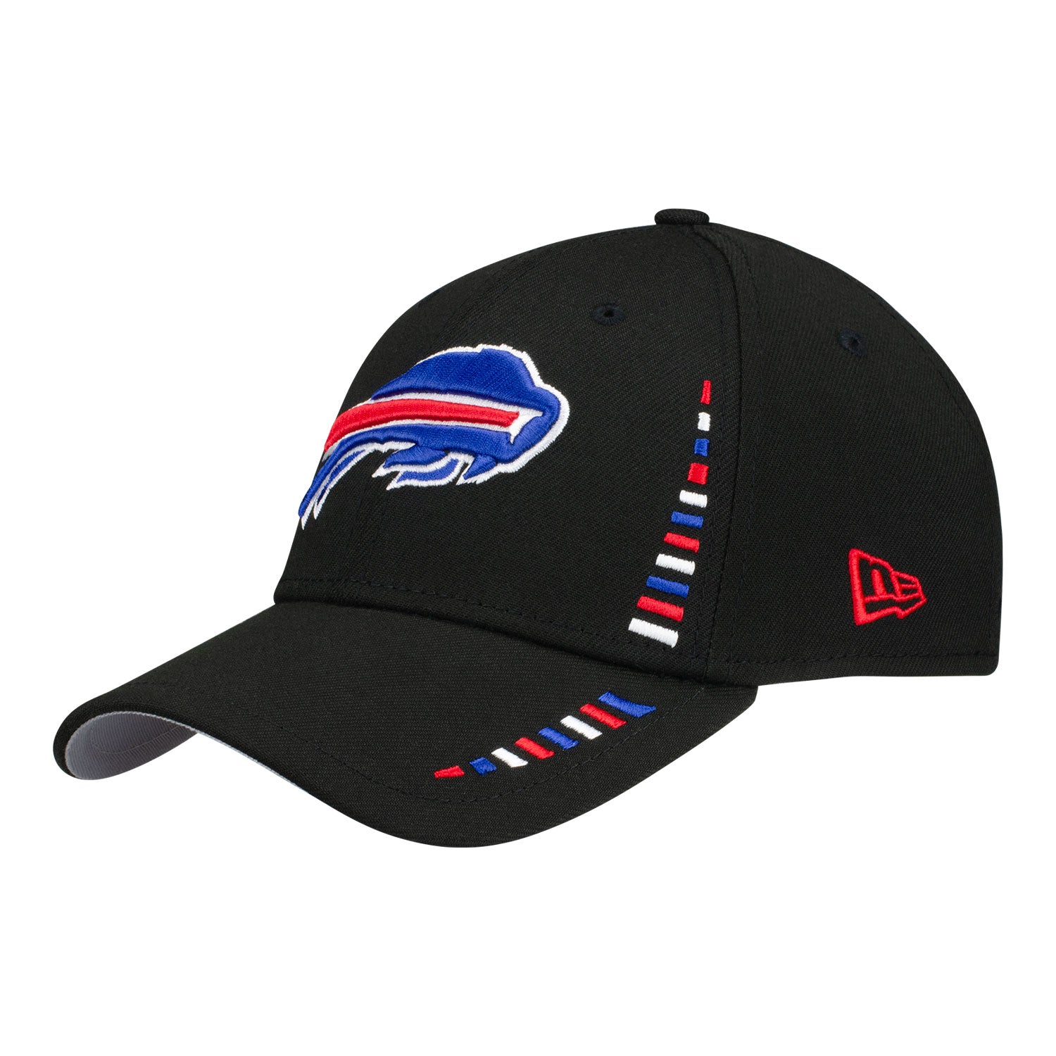 Bills New Era 39THIRTY All America City Hat In Black - Front Left View