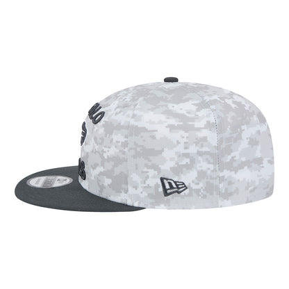 Bills New Era 2024 Salute to Service 9FIFTY Adjustable Hat In Grey - Right View