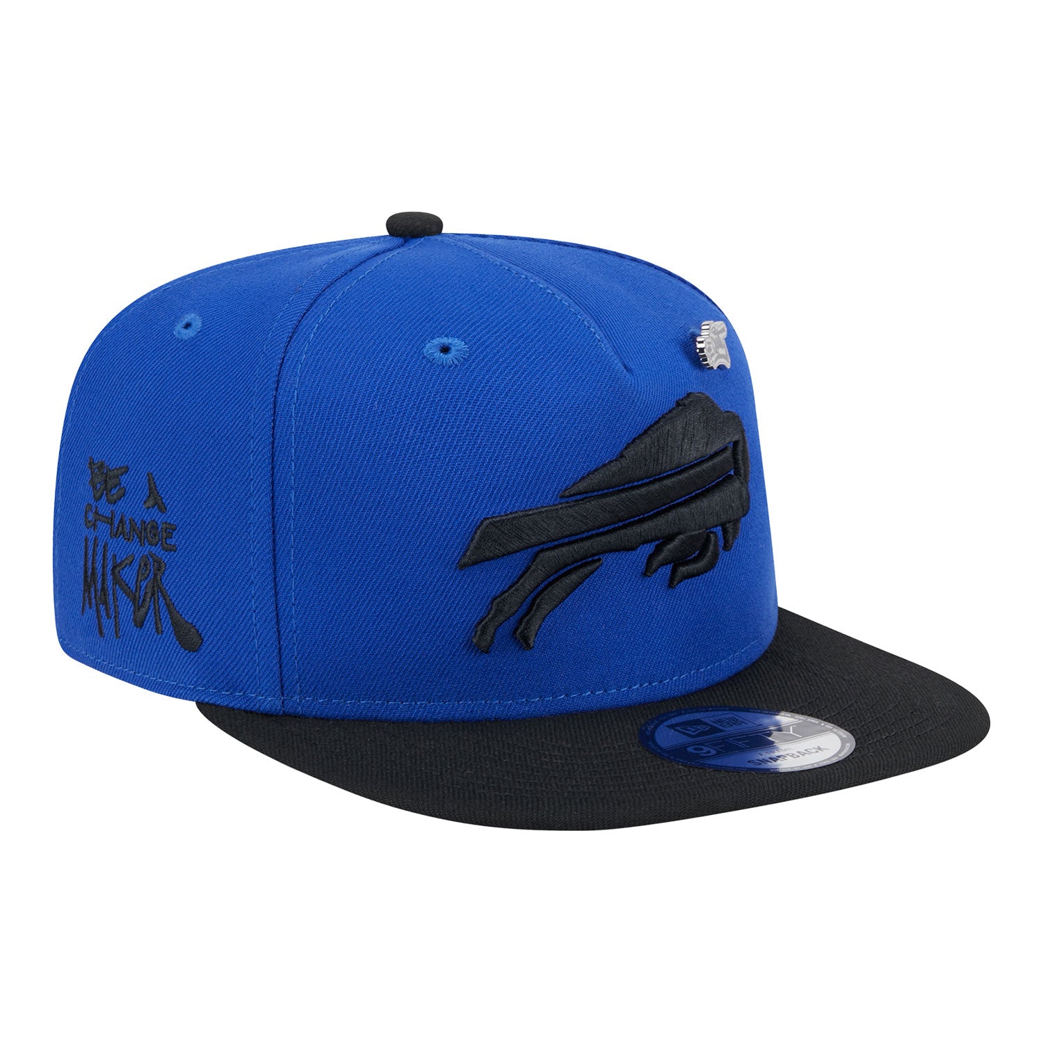 New Era 2024 9FIFTY Inspire Change Hat In Blue & Black - Angled Right Side View