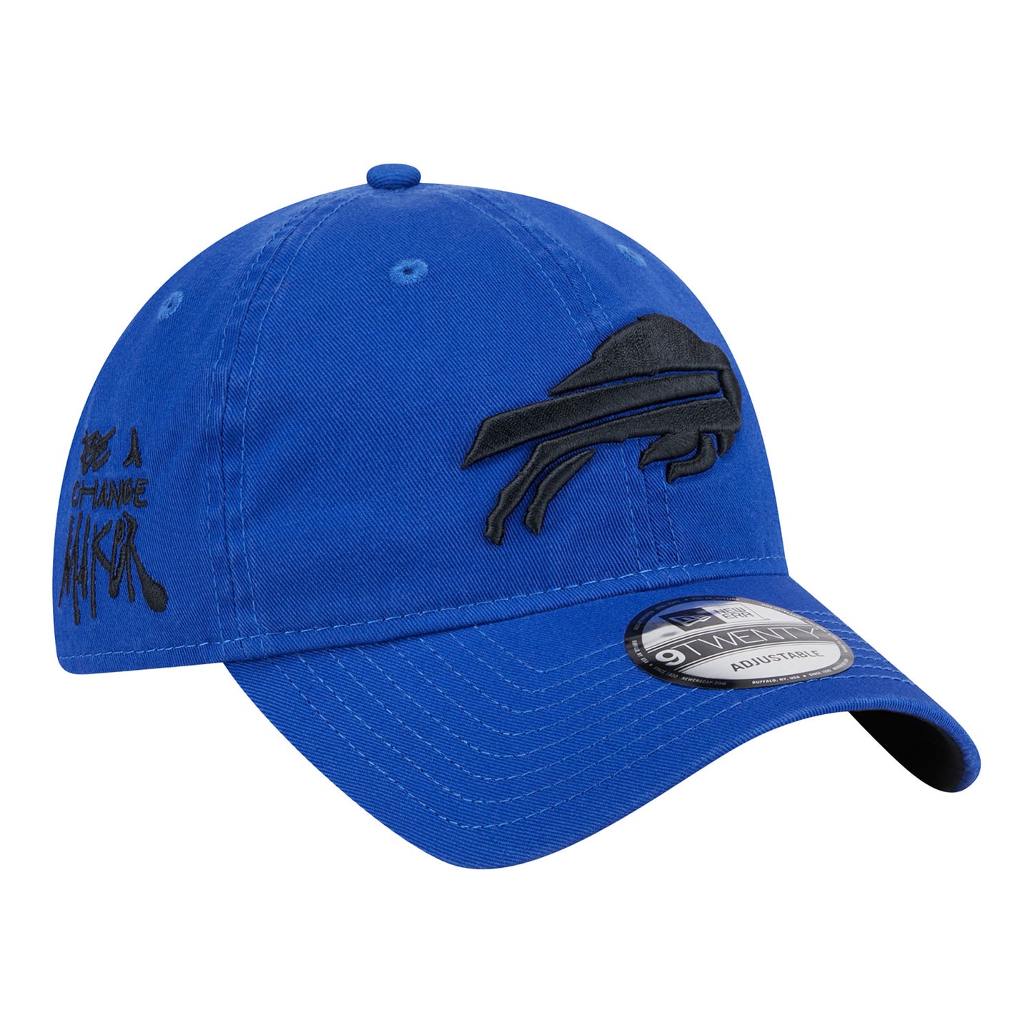 New Era 2024 9TWENTY Inspire Change Hat In Blue & Black - Angled Right Side View