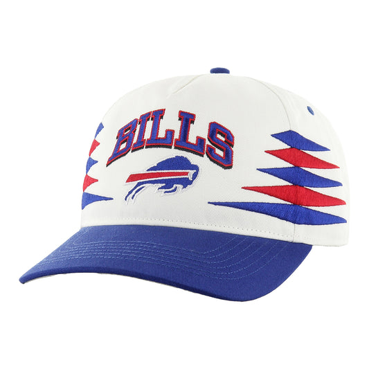 Buffalo Bills '47 Brand White Diamond Cut Hat In White - Front View