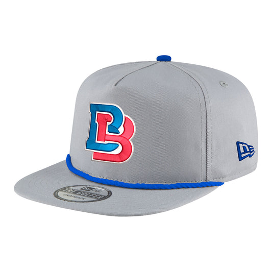 Men's Buffalo Bills New Era Ligature Rope Golfer Hat In Grey - Angled Left Side View