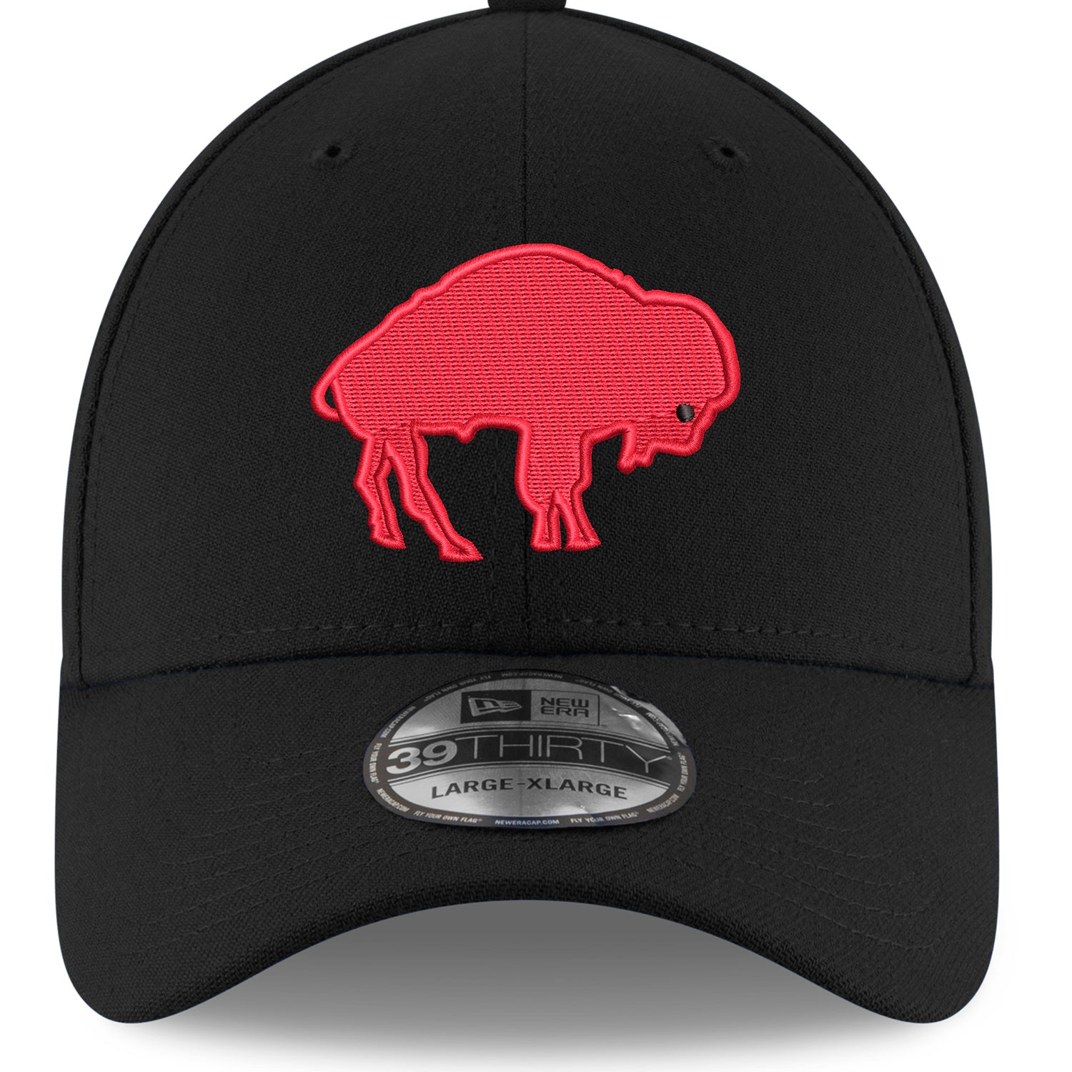 New Era Buffalo Bills New 39THIRTY Legacy Hat In Black - Front View