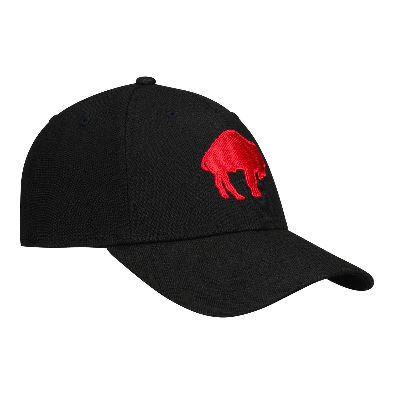 Buffalo Bills New Era 39THIRTY Retro Hat In Black - Front Right View