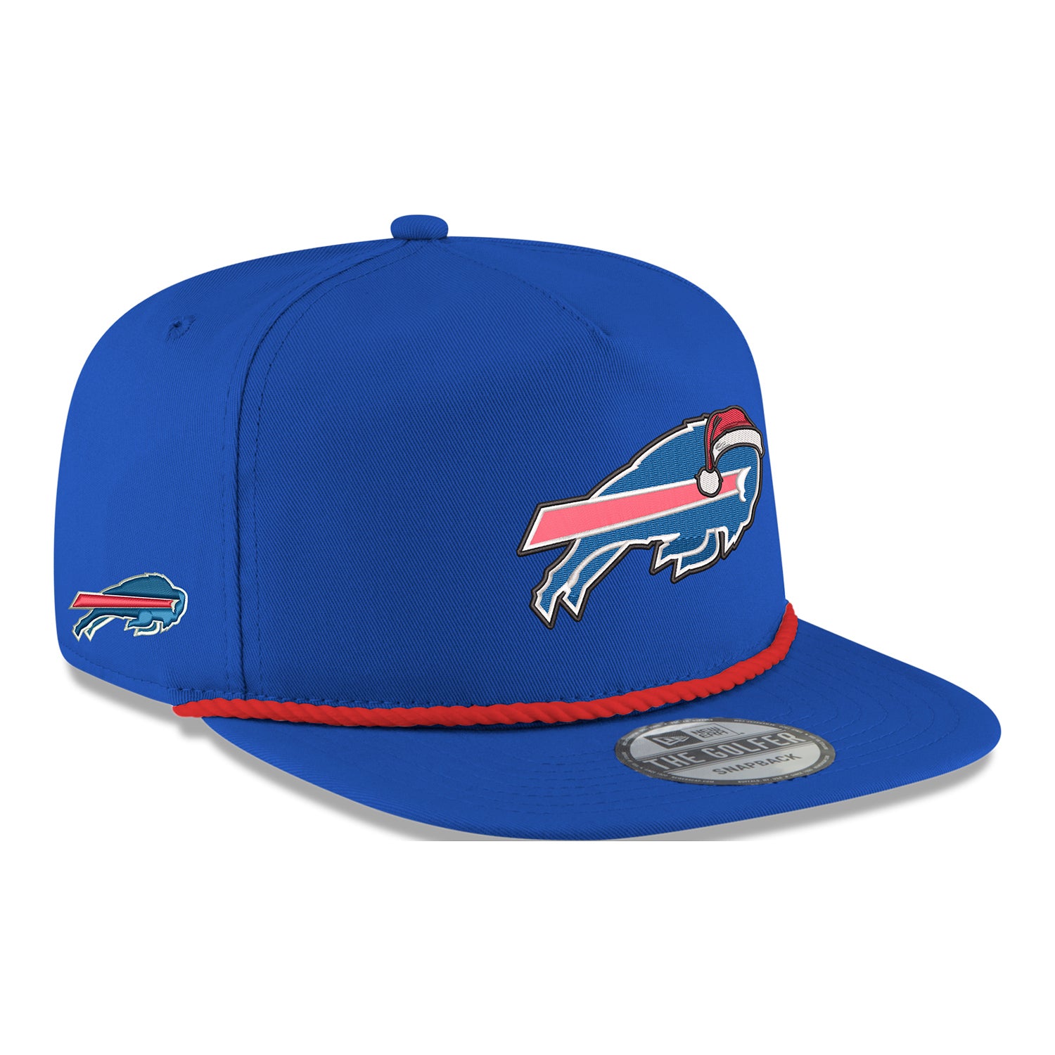 Bills New Era Golfer Santa Rope Hat In Blue - Angled Right Side View