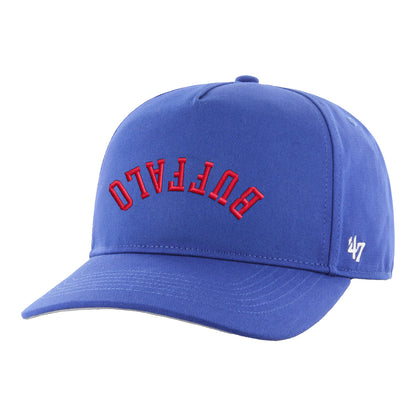 Buffalo Bills '47 Brand Flip Script Adjustable Hat In Blue - Front Left View