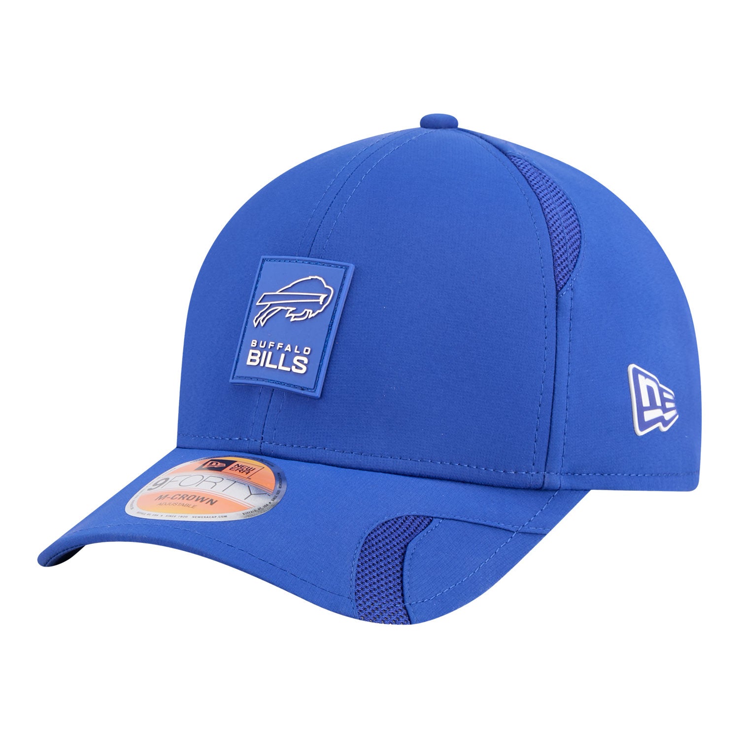 Buffalo Bills New Era 9FORTY 25 Sideline Hat In Blue - Front View