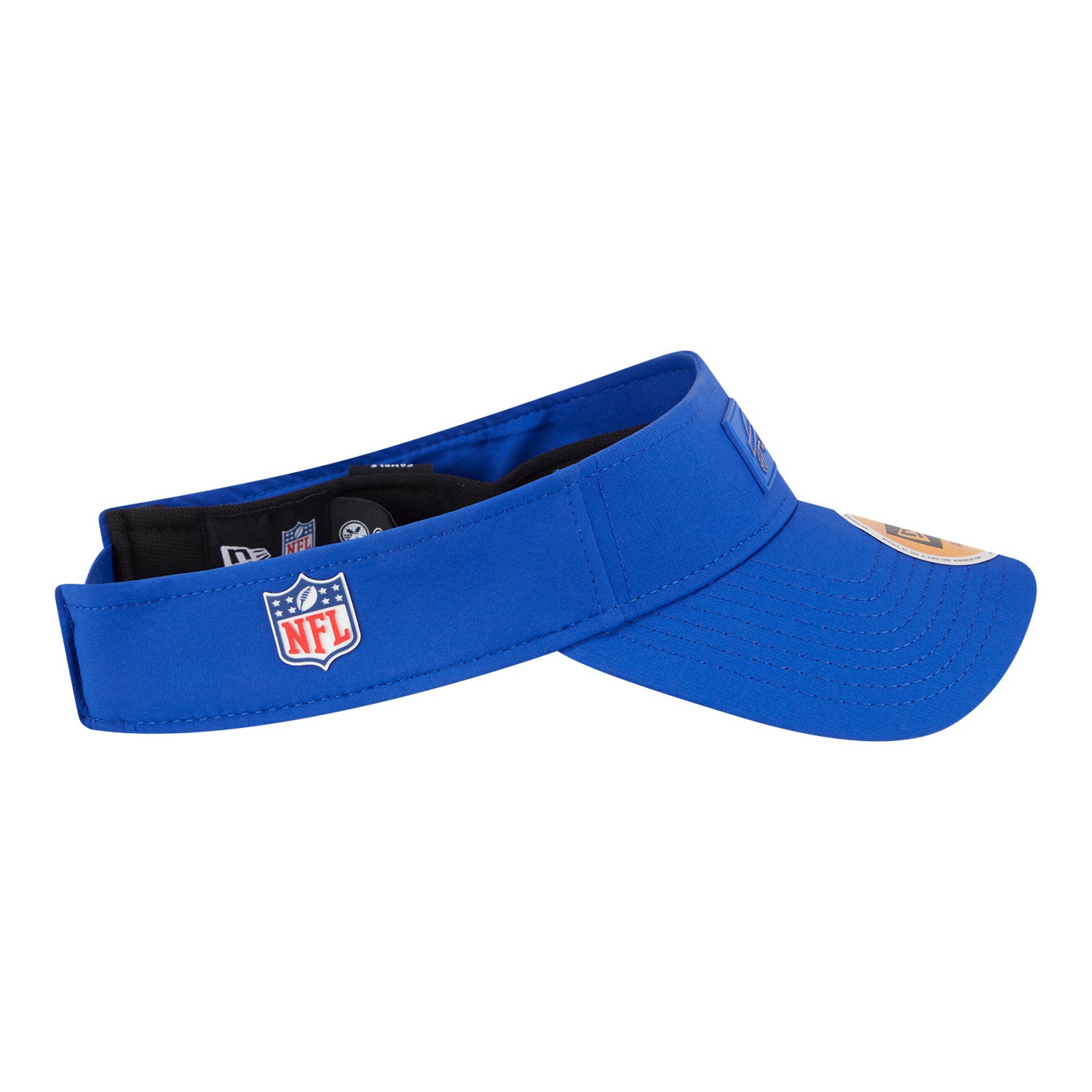 Buffalo Bills New Era Visor 25 Sideline Hat In Blue - Side View