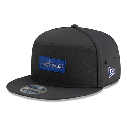 Buffalo Bills New Era Sideline Cold Weather 9FIFTY Hat In Black - Front View
