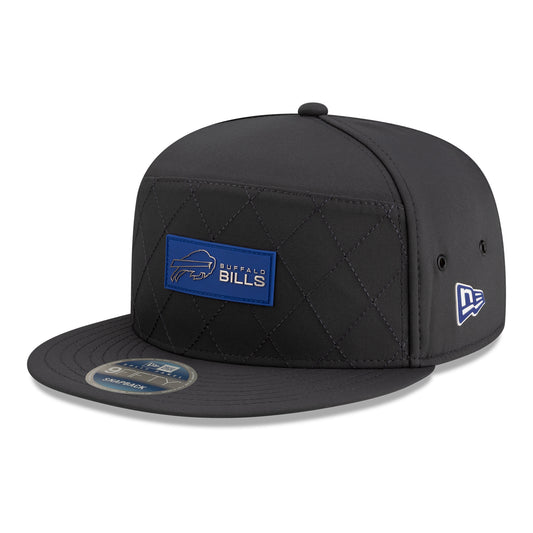 Buffalo Bills New Era Sideline Cold Weather 9FIFTY Hat In Black - Front View