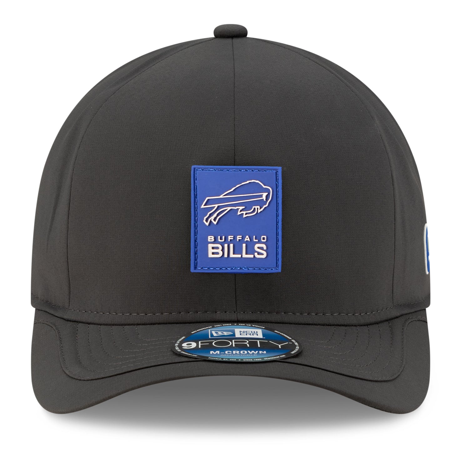 Buffalo Bills New Era Sideline Cold Weather 9FORTY M-Crown Hat In Black - Front View