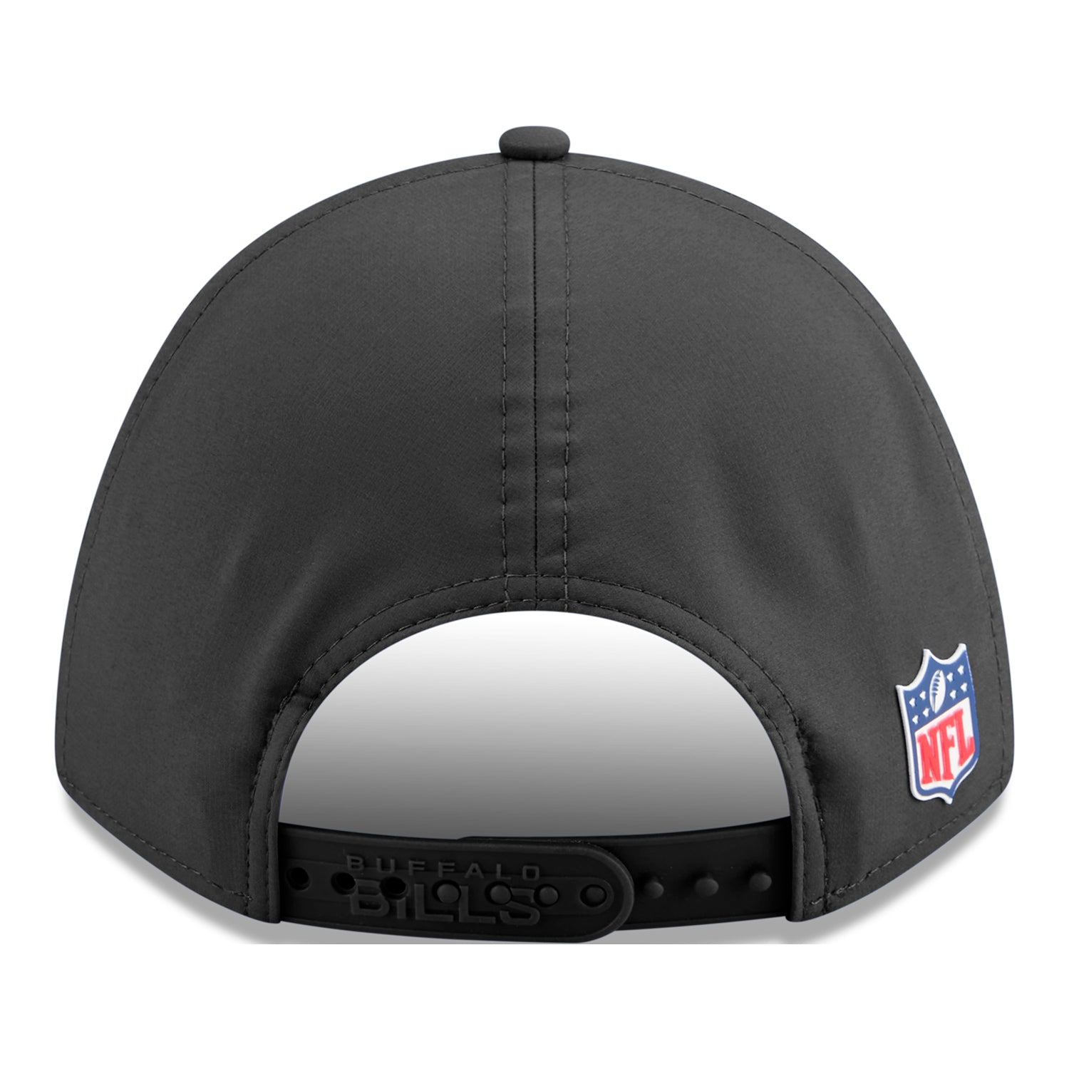 Buffalo Bills New Era Sideline Cold Weather 9FORTY M-Crown Hat In Black - Back View