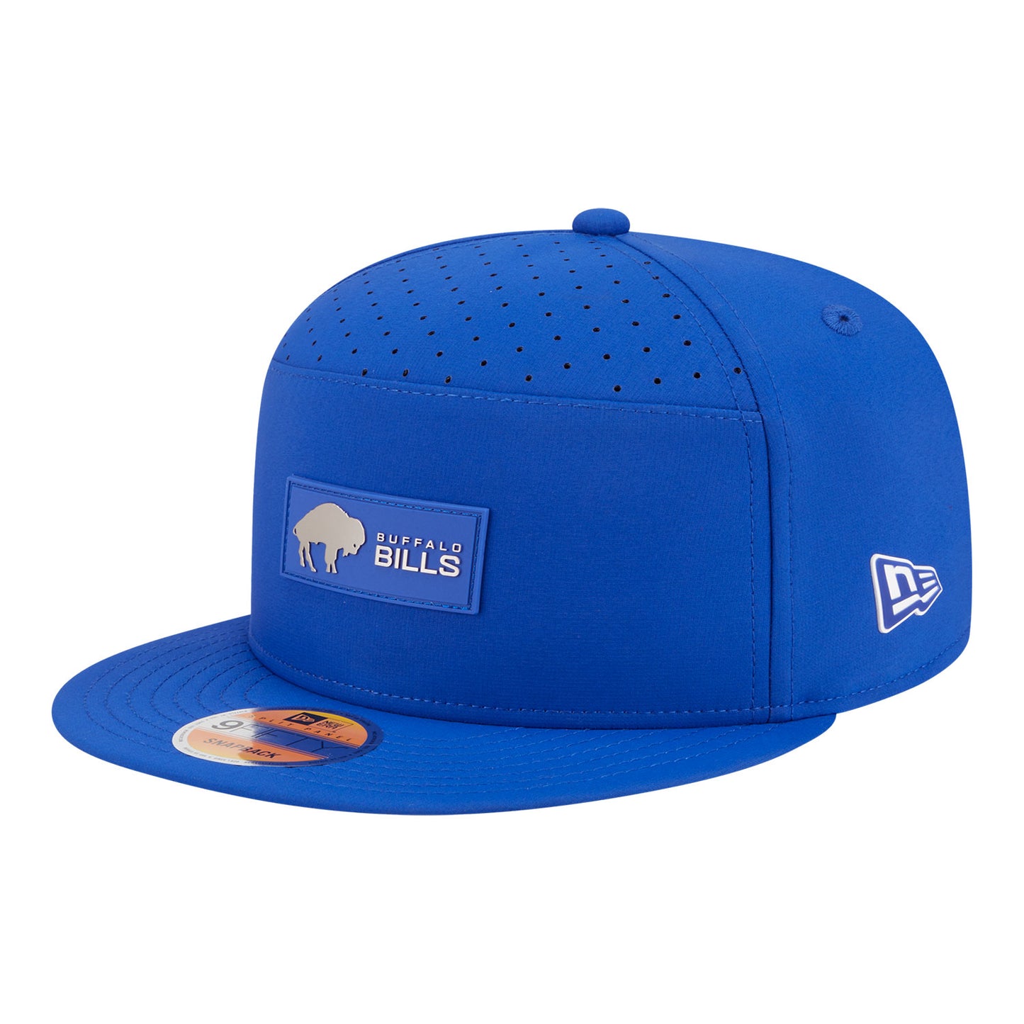 Buffalo Bills New Era 9FIFTY 25 Classic Logo Sideline Hat In Blue - Front View