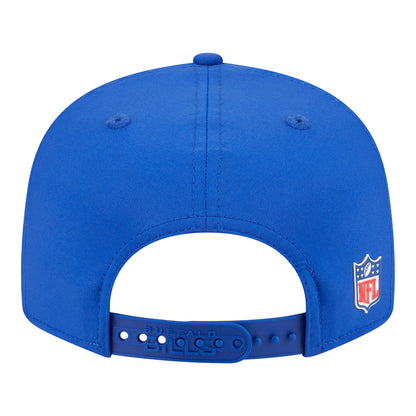Buffalo Bills New Era 9FIFTY 25 Classic Logo Sideline Hat In Blue - Back View