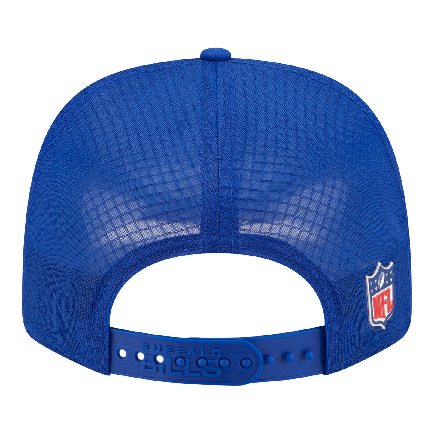 Buffalo Bills New Era 9SEVENTY 25 Classic Logo Sideline Hat In Blue - Back View