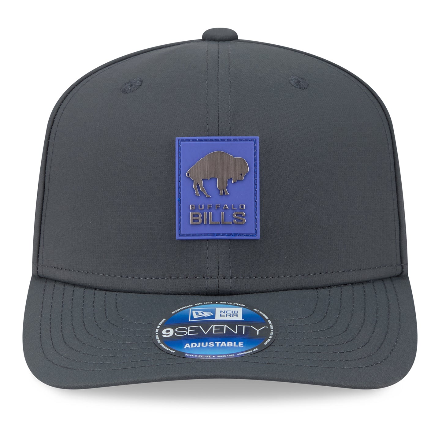 Buffalo Bills New Era Sideline Cold Weather 9SEVENTY Classic Logo Hat In Black - Front View