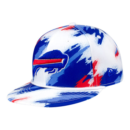 Buffalo Bills New Era 9FIFTY Paint Snapback In Multi-Color - Front Left View