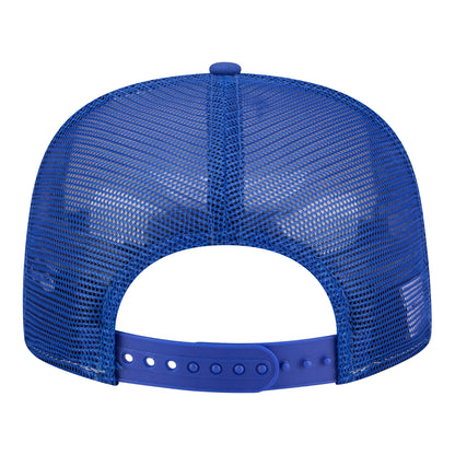 Buffalo Bills New Era 9FIFTY Cutout Primary Hat In White & Blue - Back View