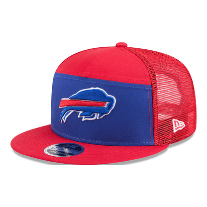 Buffalo Bills New Era 9FIFTY Primary Mesh Hat In Red - Front Side View