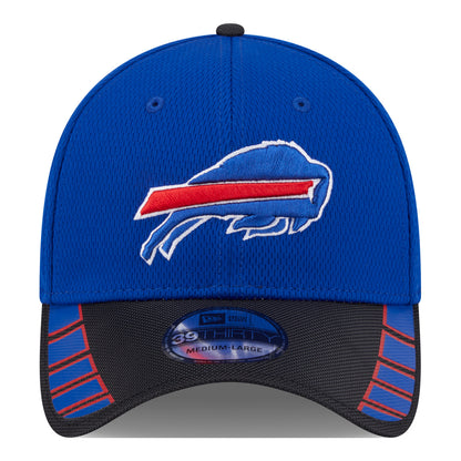 Buffalo Bills New Era 39THIRTY Visor Hit Hat In Blue - Front View