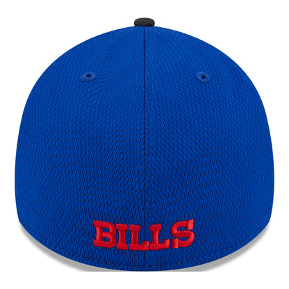 Buffalo Bills New Era 39THIRTY Visor Hit Hat In Blue -  Back View