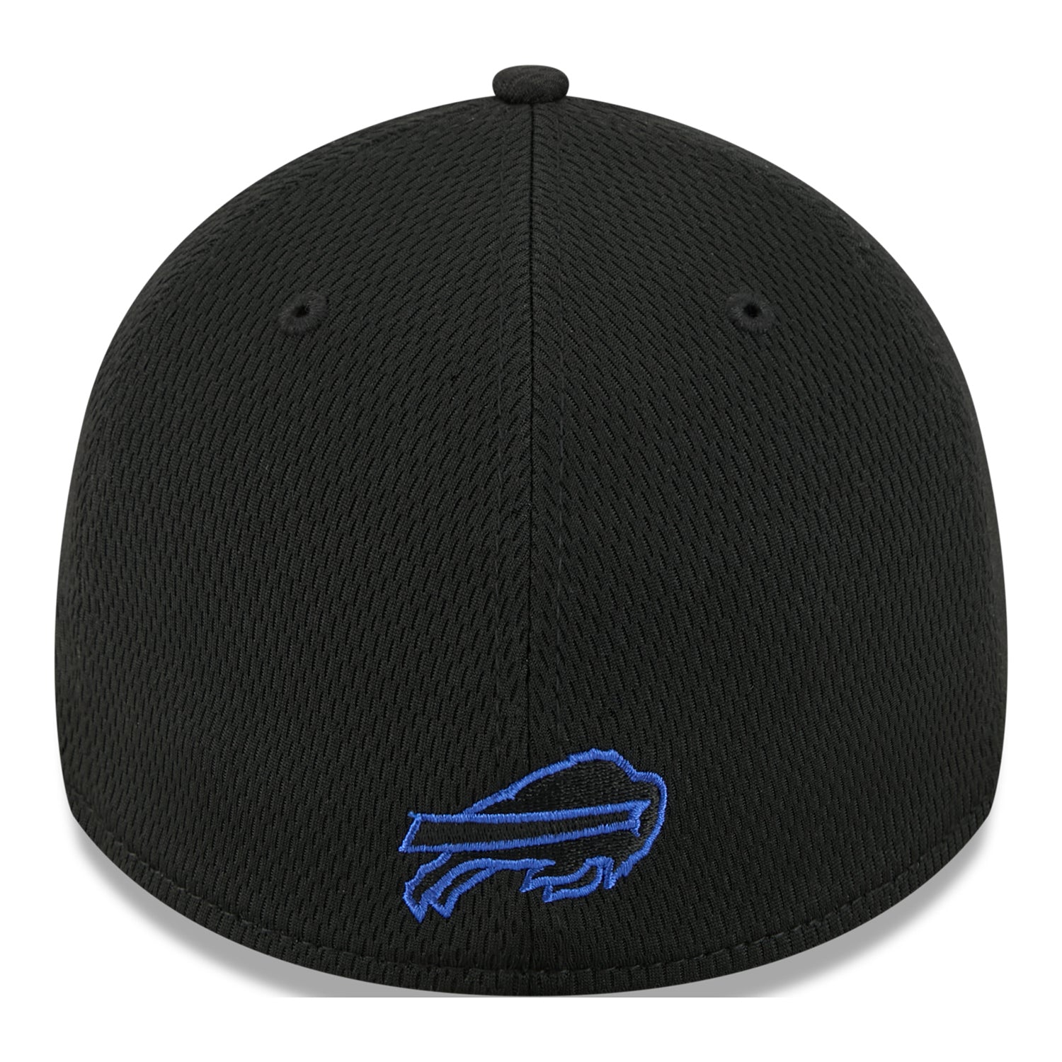 Buffalo Bills New Era 39THIRTY Buf Block Hat In Black - Back View