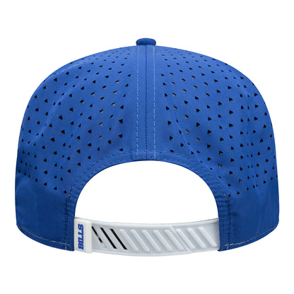 Buffalo Bills New Era 9SEVENTY Established Patch Hat In White & Blue - Back View