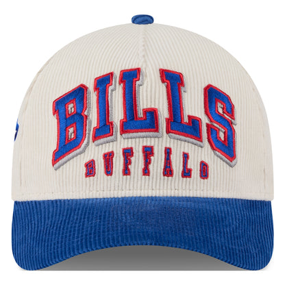 Buffalo Bills New Era 9FORTY Two Tone Hat In White - Front View