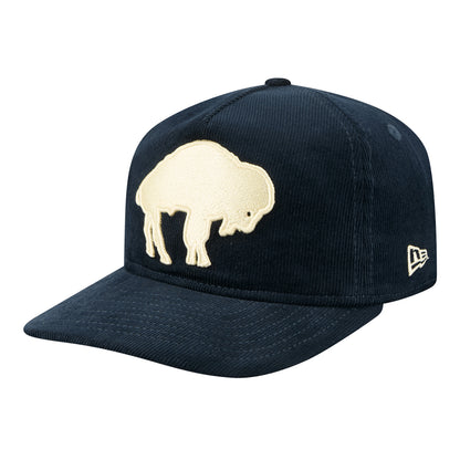 Buffalo Bills New Era Golfer Classic Nostaglic Navy Hat - Front Side View