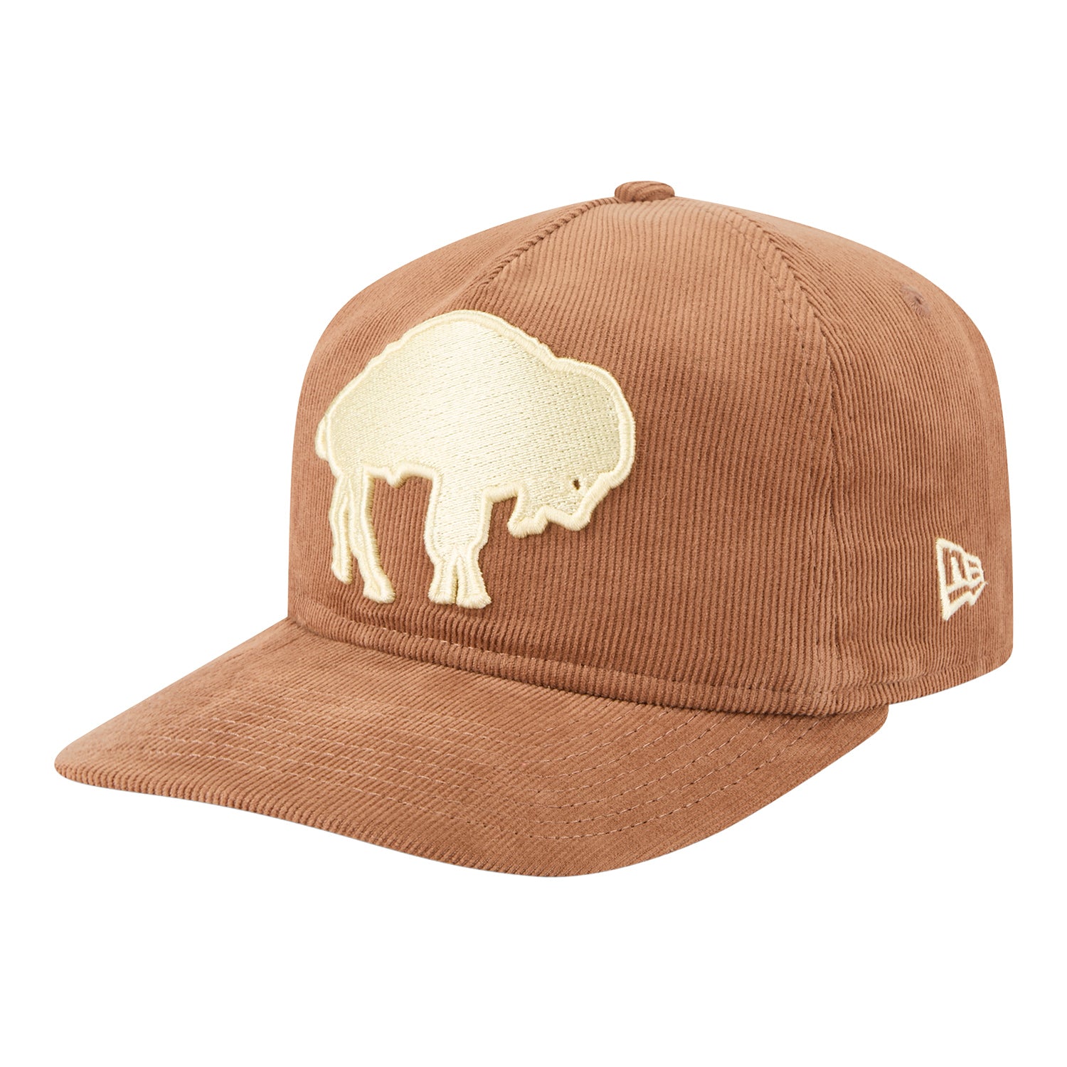 Buffalo Bills New Era Golfer Classic Nostaglic Beige Hat - Front Side View