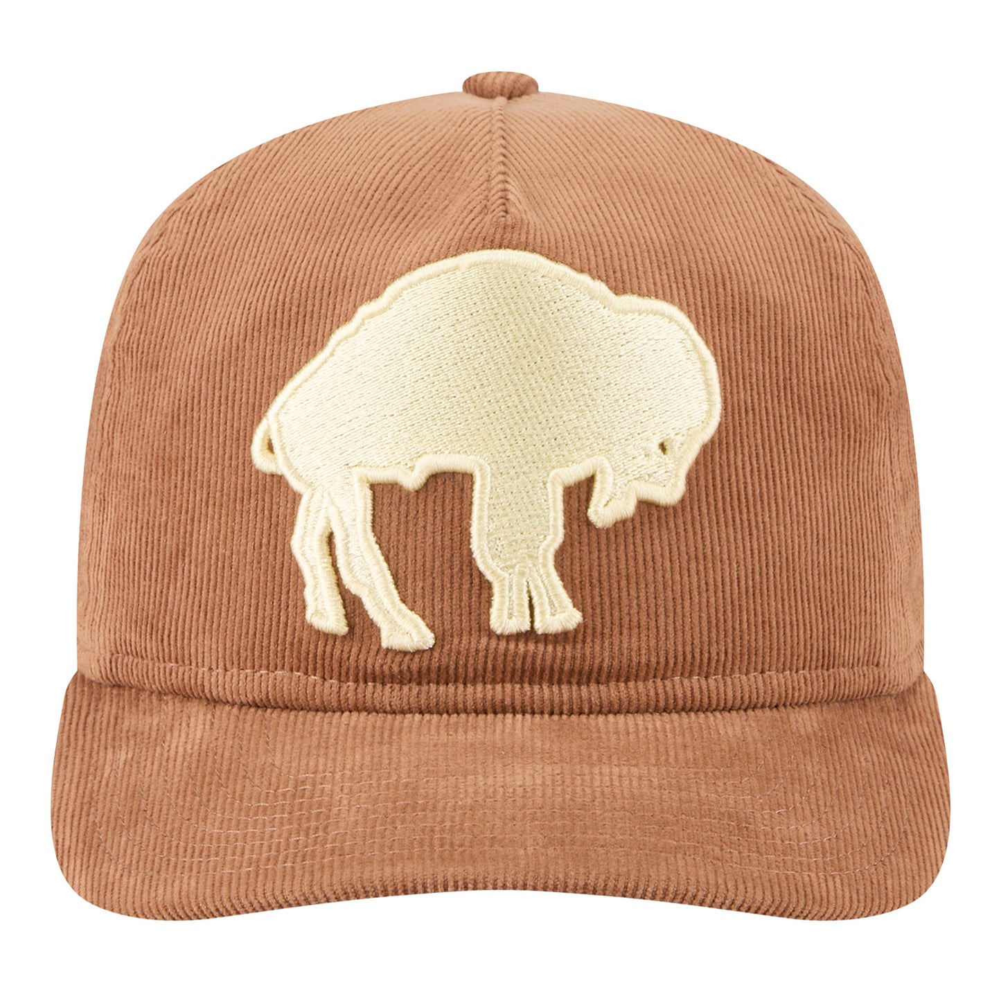 Buffalo Bills New Era Golfer Classic Nostaglic Beige Hat - Front View