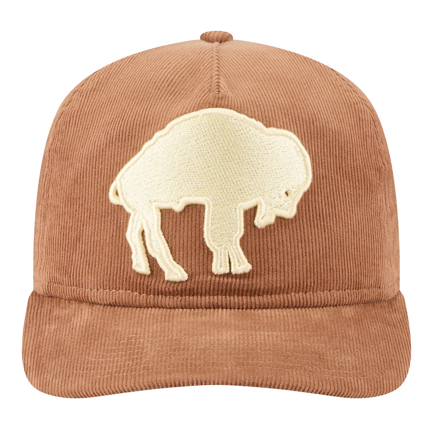 Buffalo Bills New Era Golfer Classic Nostaglic Beige Hat - Front View