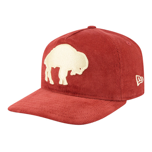 Buffalo Bills New Era Golfer Classic Nostaglic Maroon Hat - Front Side View