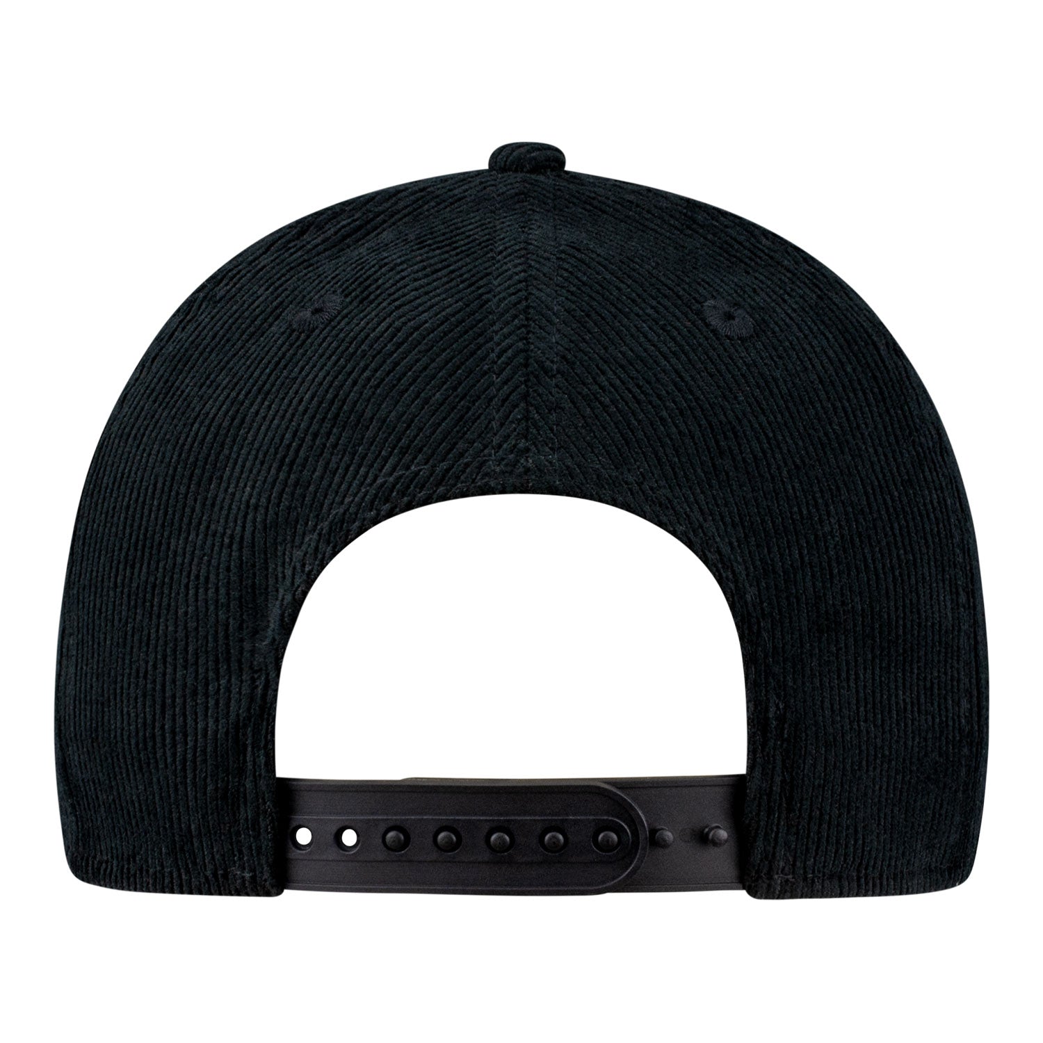 Buffalo Bills New Era 9FORTY Cord Script Hat - Black - Back View