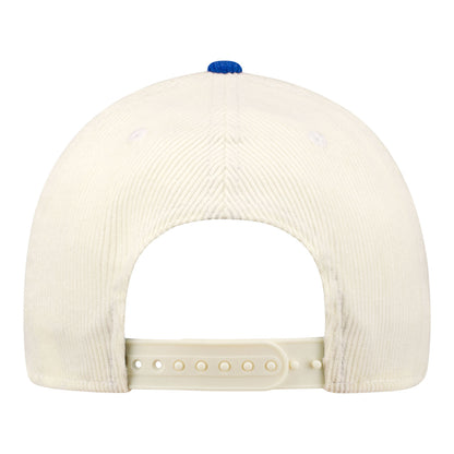 Buffalo Bills New Era 9FORTY Cord Script Hat - White - Back View