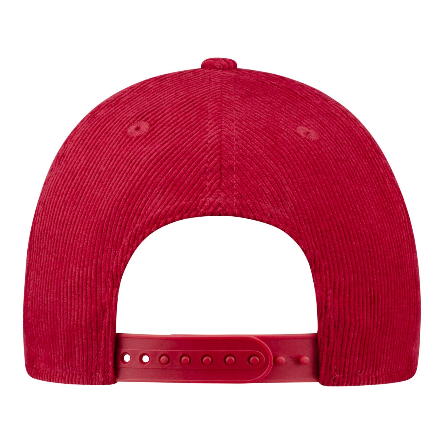 Buffalo Bills New Era 9FORTY Cord Script Hat - Red - Back View