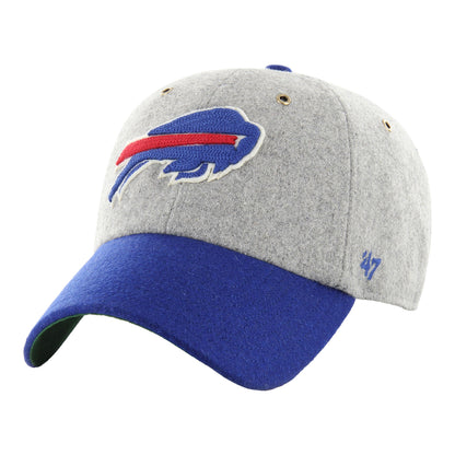 Buffalo Bills '47 Brand Golden Age Clean Up Hat In Grey - Front View