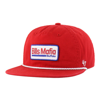 Bills Mafia '47 Brand Rope Hitch Hat In Red - Front View