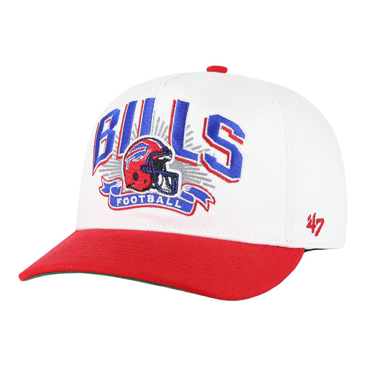 '47 Brand Buffalo Bills Prime Play Hitch Hat In Red, White & Blue - Angled Left Side View
