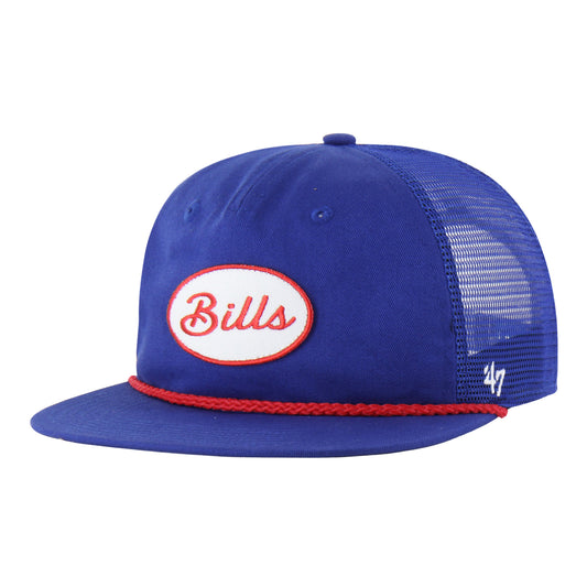 '47 Brand Buffalo Bills Depot Captain Hat In Blue - Angled Front Left View