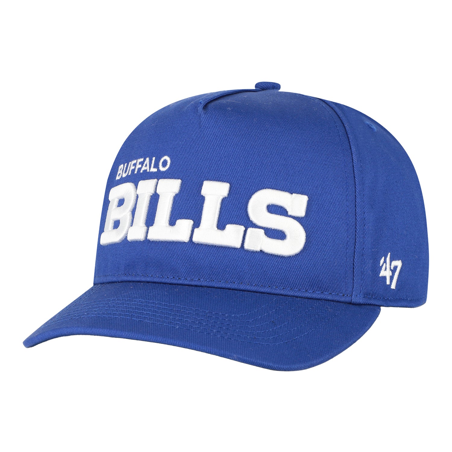 Buffalo Bills '47 Brand Bold Throwback Hat In Blue - Front View
