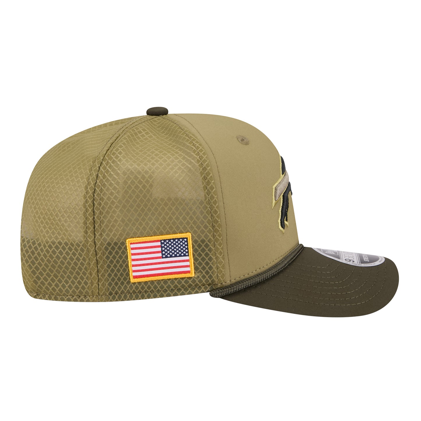 Buffalo Bills New Era 2025 Salute to Service 9SEVENTY Hat In Tan - Right Side View