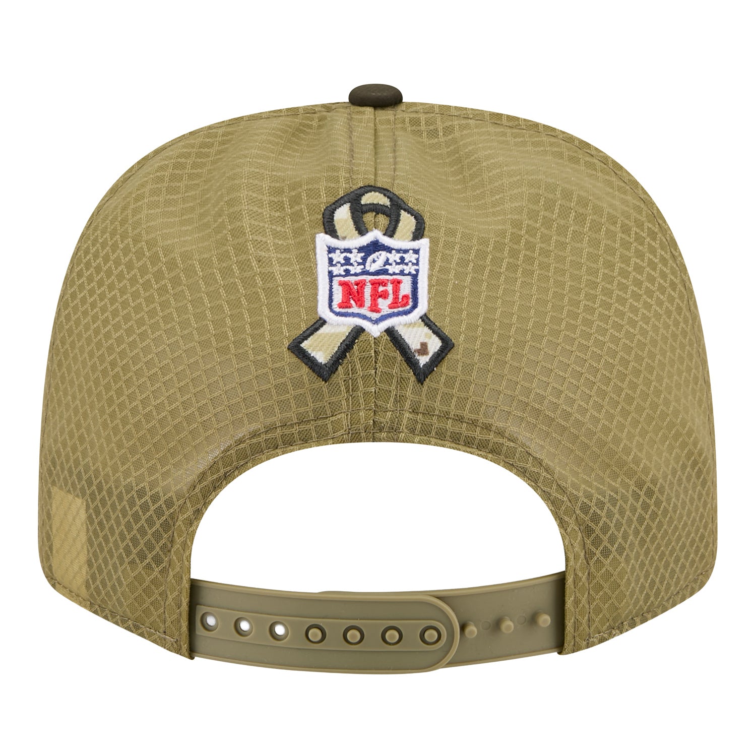 Buffalo Bills New Era 2025 Salute to Service 9SEVENTY Hat In Tan - Back View